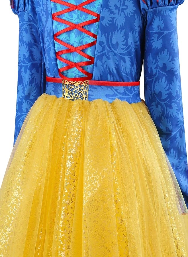 Szytypyl Classic Princess Costume For Girls Birthday Party Fancy Tulle Dress - Image 4